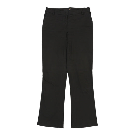 Just Cavalli Trousers - 33W UK 14 Black Cotton