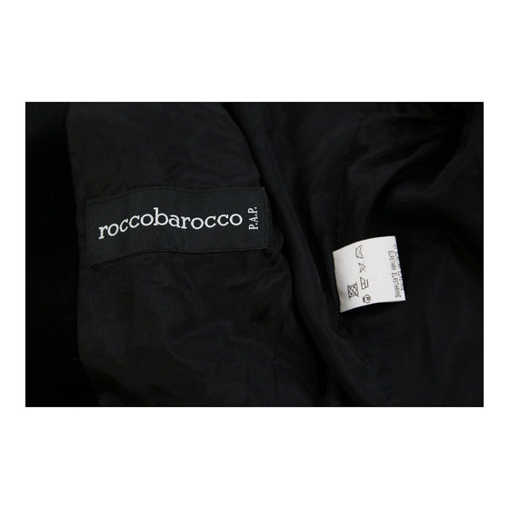 Roccobarocco Blazer - Medium Black Cotton Blend