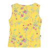 Cavalli Jeans Floral Top - Medium Yellow Cotton