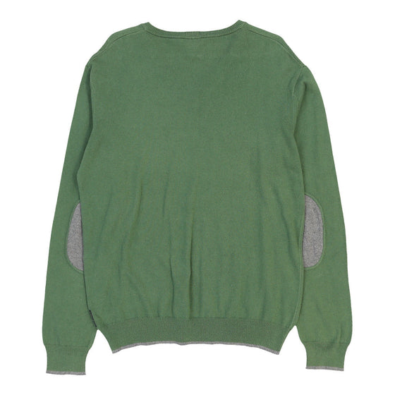 Vintage green Armani Jeans Jumper - mens large