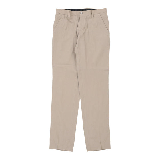 Dolce & Gabbana Trousers - 30W UK 8 Beige Cotton