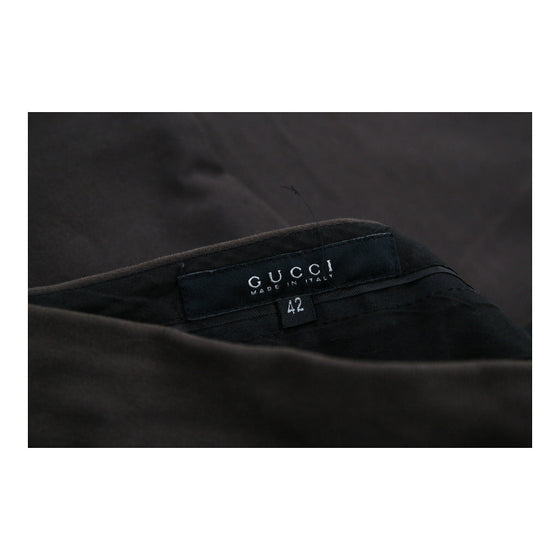 Gucci Trousers - 30W UK 10 Brown Cotton Blend