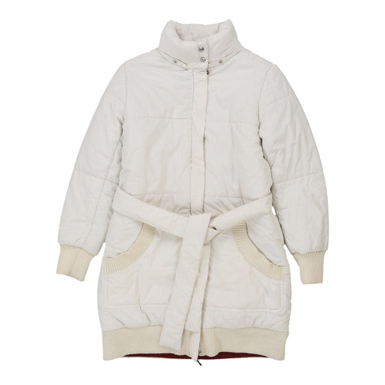 Age 14 Dolce & Gabbana Spellout Puffer - Medium White Polyester Blend