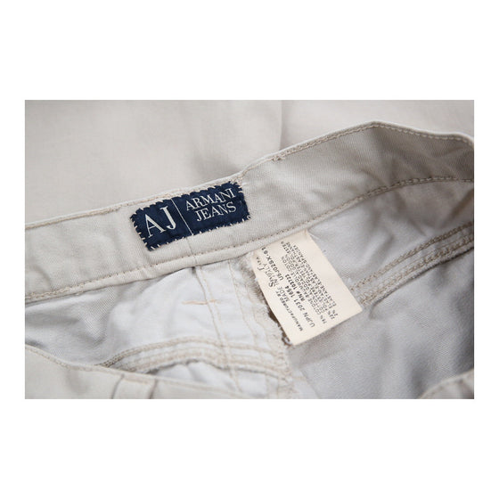 Age 10-11 Armani Jeans Trousers - 26W 25L Beige Cotton