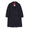 Vintage navy Aquascutum Trench Coat - mens x-large