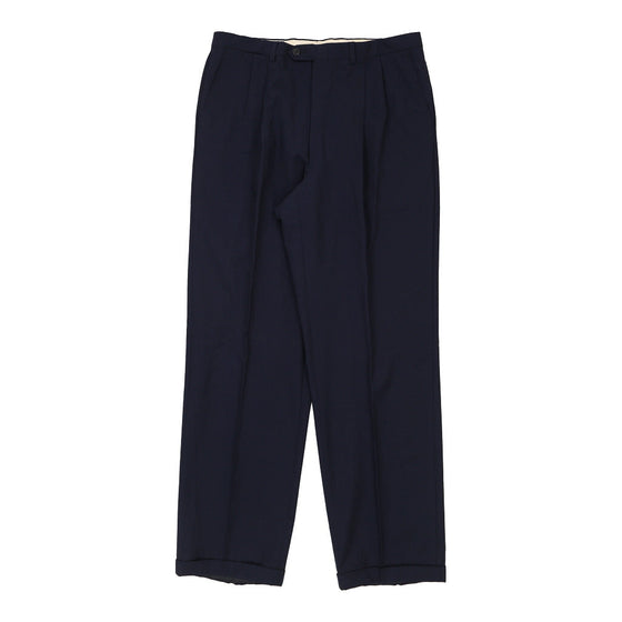 Valentino Trousers - 35W 32L Navy Wool