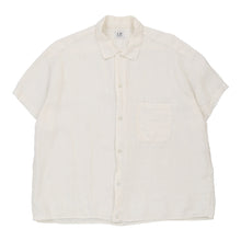  C.P. Company Short Sleeve Shirt - Large White Linen