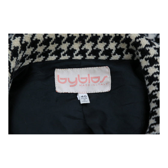 Byblos Oversized Coat - 2XL Black & White Wool