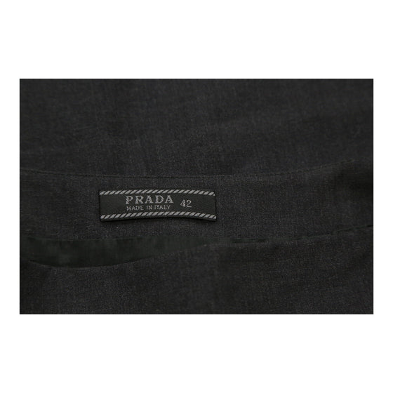 Prada Skirt - 29W UK 10 Grey Wool