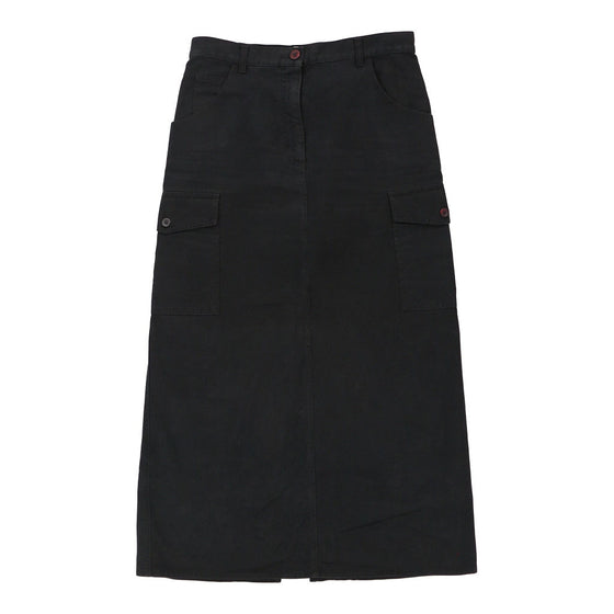 Armani Skirt - 30W UK 10 Black Cotton