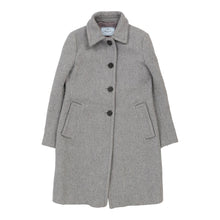  Prada Trench Coat - Large Grey Wool Blend