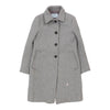 Prada Trench Coat - Large Grey Wool Blend