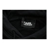 Karl Lagerfeld Spellout Hoodie - Small Black Cotton