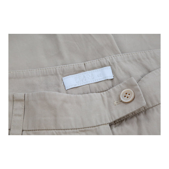 Prada Trousers - 28W UK 8 Beige Cotton