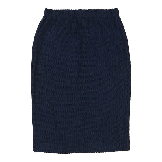 Emilio Pucci Midi Skirt - Medium Navy Polyester Blend