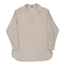  Giorgio Armani Shirt Dress - Large Beige Cotton