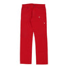 Miu Miu Trousers - 34W UK 14 Red Cotton