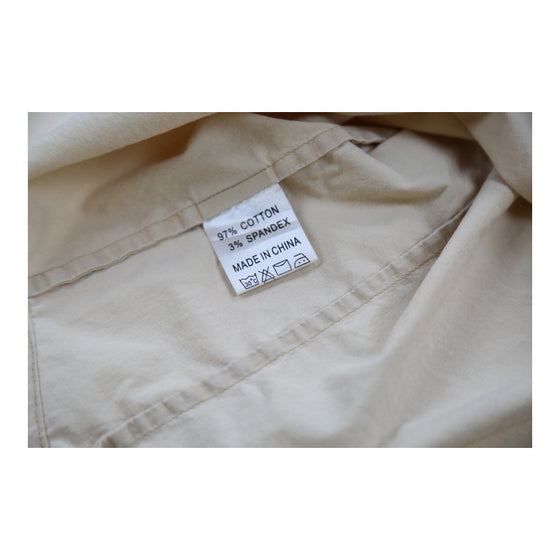 Versace Shirt - Large Cream Cotton Blend