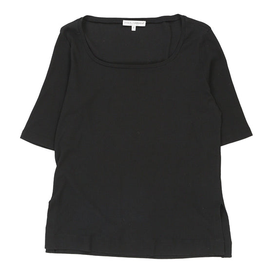 Dolce & Gabbana T-Shirt - Medium Black Cotton