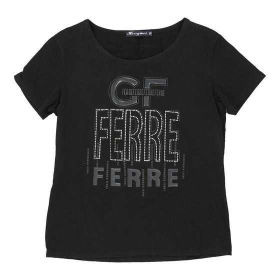 Gianfranco Ferre Spellout T-Shirt - 2XL Black Cotton