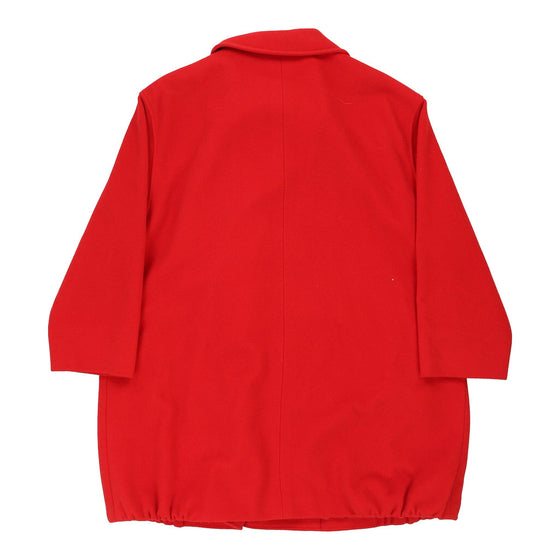 Trussardi Overcoat - Large Red Wool Blend