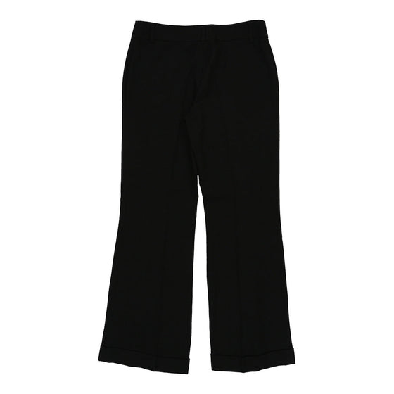 Cheap & Chic Moschino Trousers - 34W UK 14 Black Cotton Blend