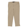 Love Moschino Cropped Trousers - 28W UK 8 Beige Cotton