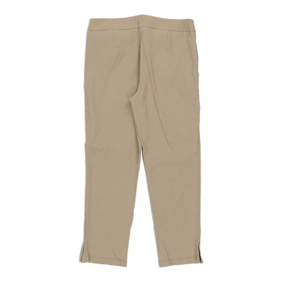 Love Moschino Cropped Trousers - 28W UK 8 Beige Cotton