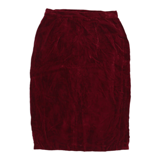 Valentino Skirt - 30W UK 10 Red Viscose