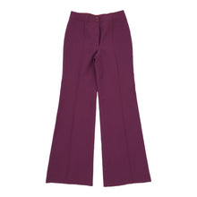  Les Copains Flared Trousers - 28W UK 8 Purple Cotton