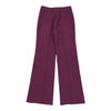 Les Copains Flared Trousers - 28W UK 8 Purple Cotton