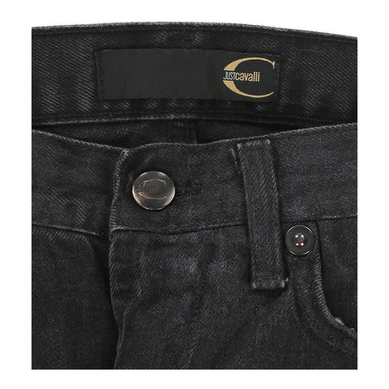 Just Cavalli Jeans - 30W UK 8 Black Cotton