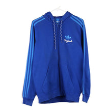  Vintage blue Originals Adidas Hoodie - mens small