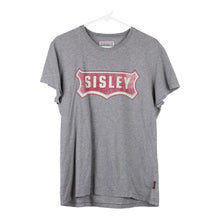  Vintage grey Sisley T-Shirt - womens small