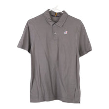  Vintage grey K-Way Polo Shirt - mens large