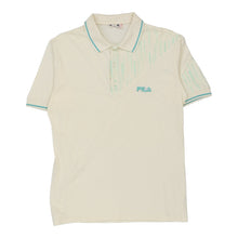  Vintage cream Fila Polo Shirt - mens medium