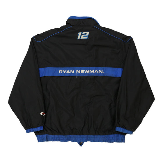 Vintage black Ryan Newman 12 Checkered Flag Jacket - mens xx-large