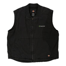  Vintage black Dickies Gilet - mens xx-large