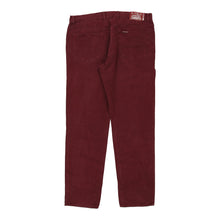  Vintage burgundy Carrera Trousers - mens 38" waist