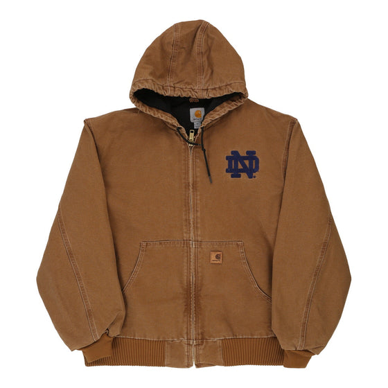 Vintage brown Notre Dame Carhartt Jacket - mens x-large