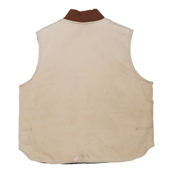 Vintage beige Carhartt Gilet - mens xx-large