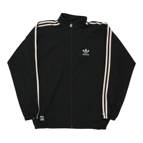 Vintage black Made in USA Adidas Track Jacket - mens x-large