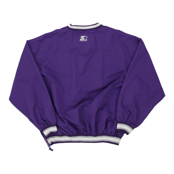 Vintage purple Kansas State Starter Windbreaker - mens large