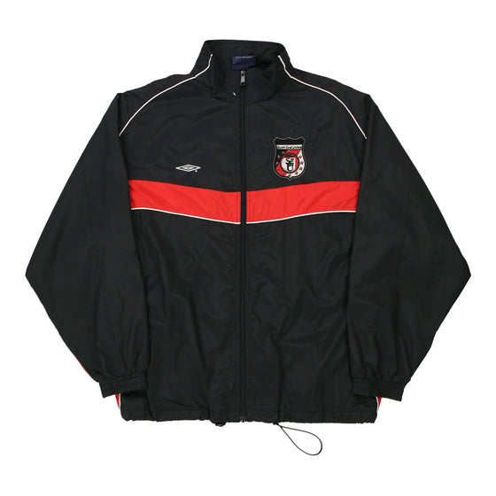 Vintage black South End United Winnipeg Umbro Jacket - mens x-large