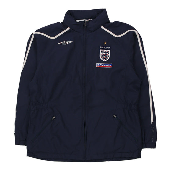 Vintage navy England Football Team 2007-09 Umbro Jacket - mens large