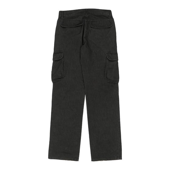 Vintage black Sisley Cargo Trousers - mens 32" waist