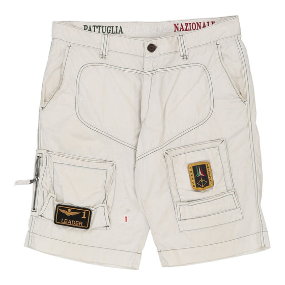 Vintage white Aeronautica Cargo Shorts - mens 36" waist