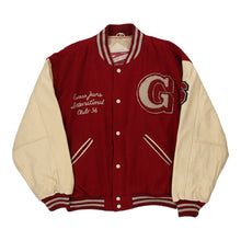  Vintage burgundy Guess Varsity Jacket - mens medium