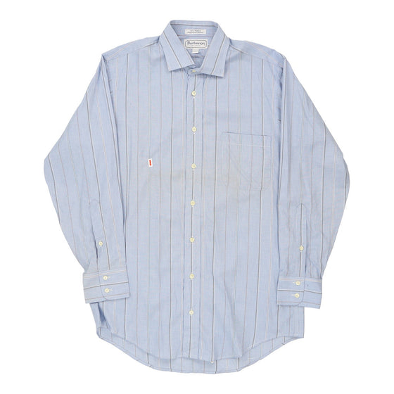 Burberry Striped Shirt - Medium Blue Cotton