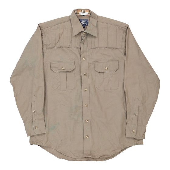 Burberry Shirt - Large Beige Cotton